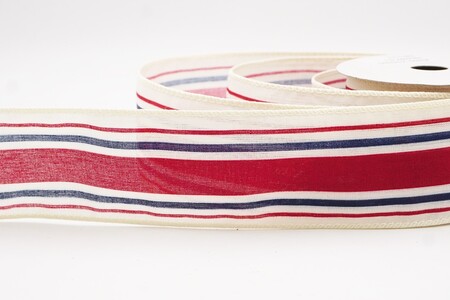 Burgundy  Classic Multi-Color Vertical Stripe Ribbon_KW0446GC-8-2